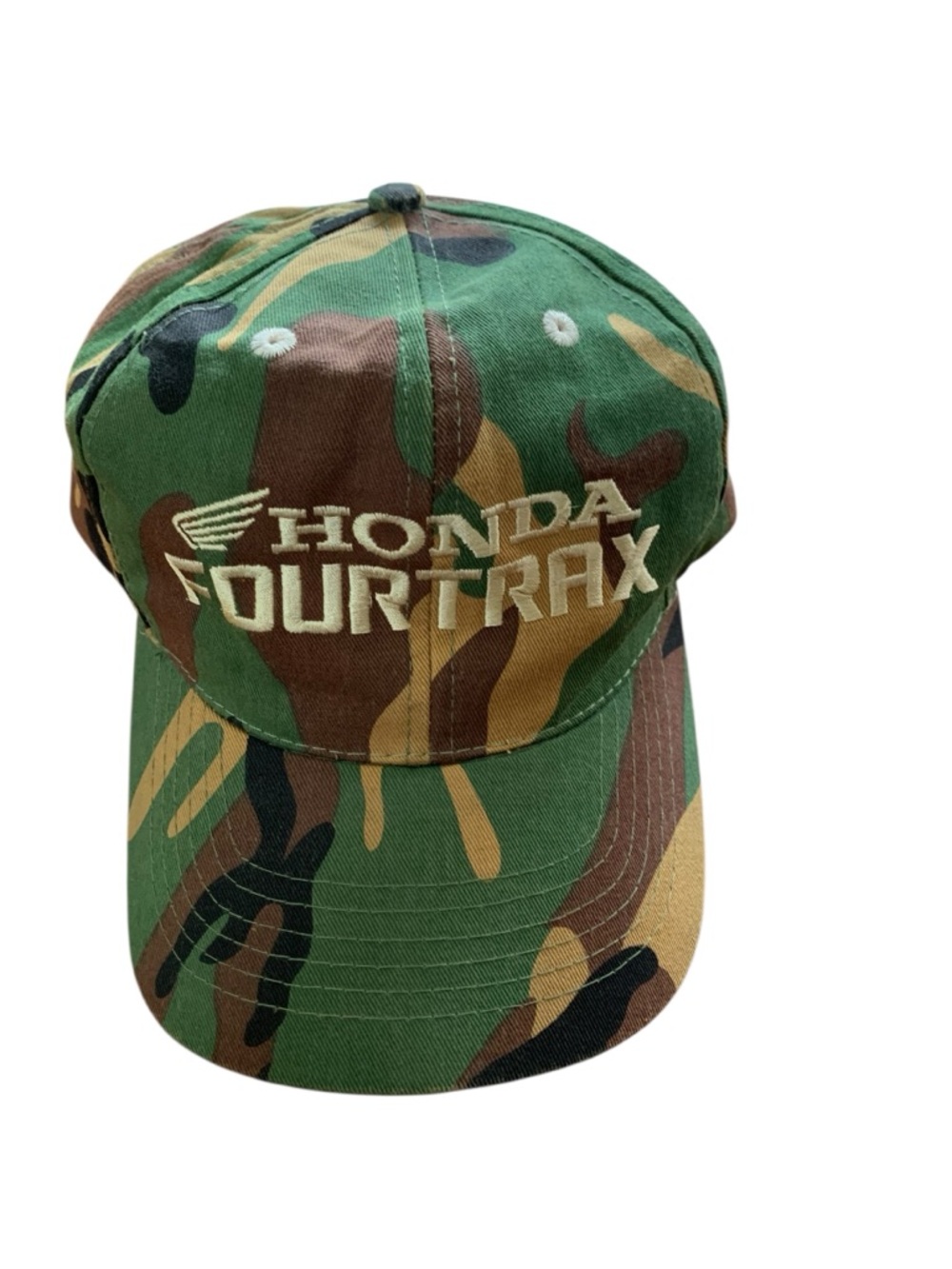 Vintage Honda Camo Fourtrax Promo Camouflage Snapback Hat Cap 1990s